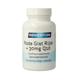Nova Vitae Nova Vitae Arroz de levadura roja + 30mg Q10 60 Cápsulas vegetarianas