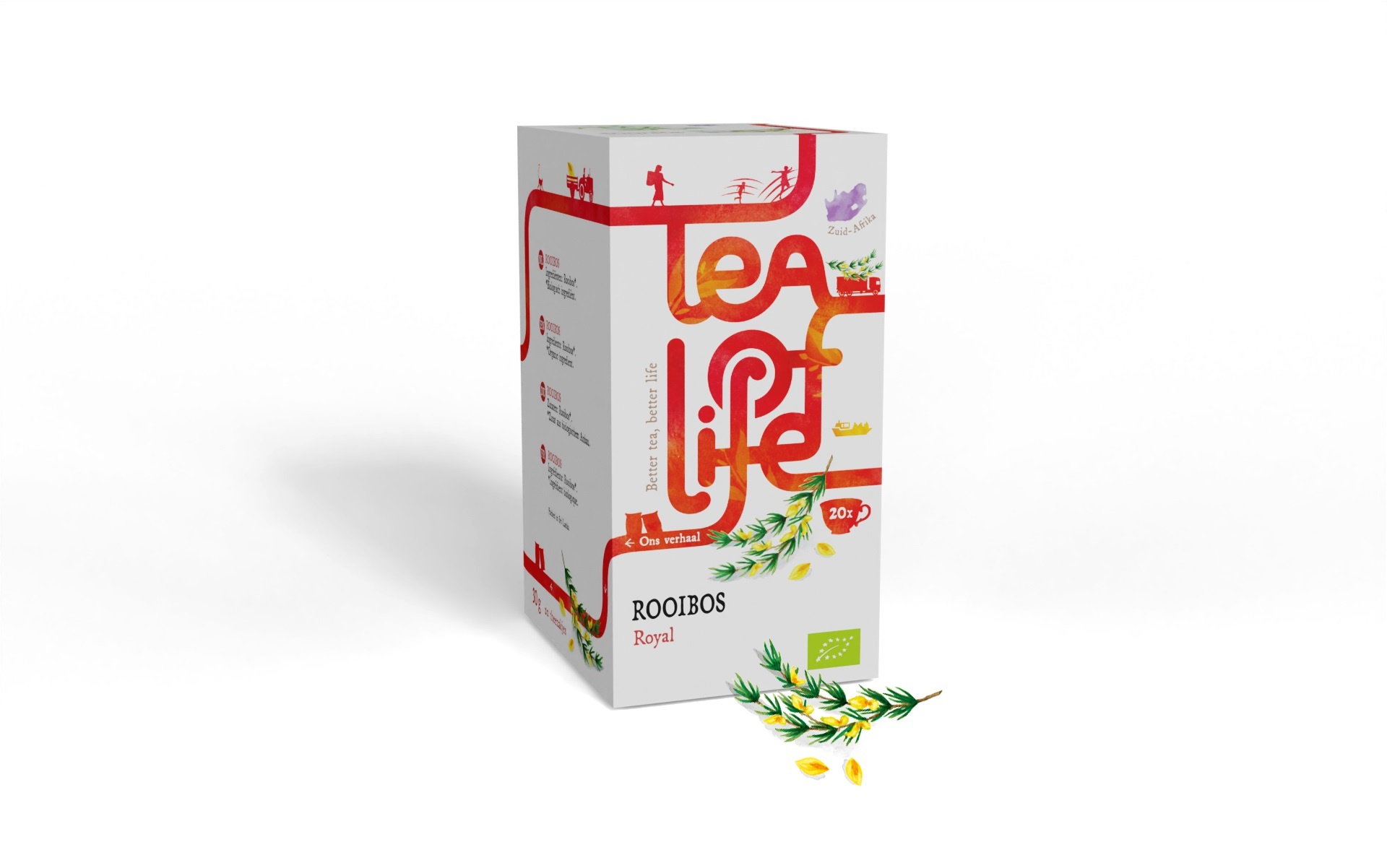 Tea of Life Tè Rooibos Royal Biologico Tea of Life, 20 Bustine