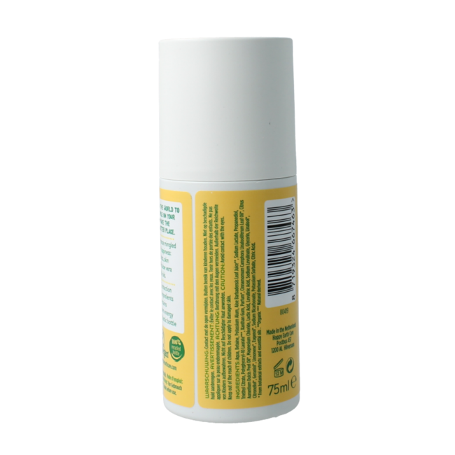 Desodorante roll-on Happy Earth jazmín y madera de ho 75 ml