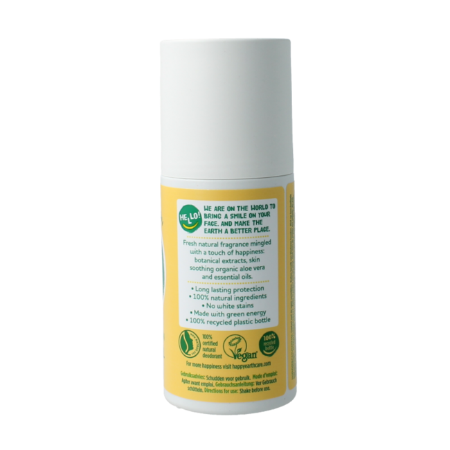Happy Earth Deodorant roll on jasmine ho wood 75 Milliliter