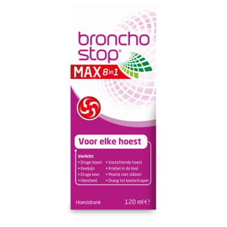 Bronchostop Sirop contre la toux max 8 en 1 120 Millilitres
