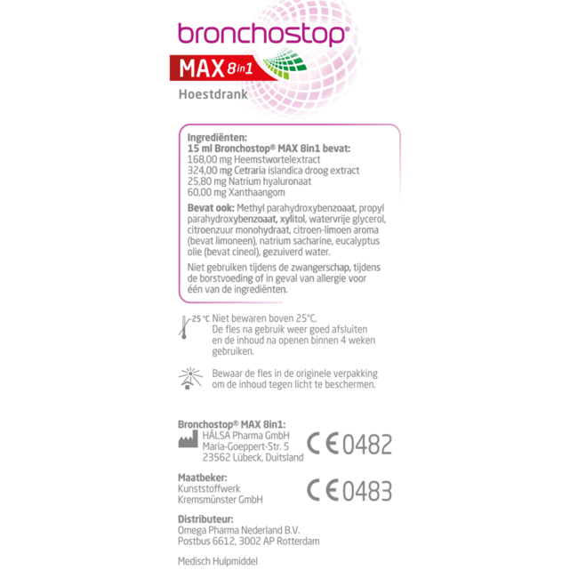 Hoestdrank max 8 in 1 120 Milliliter