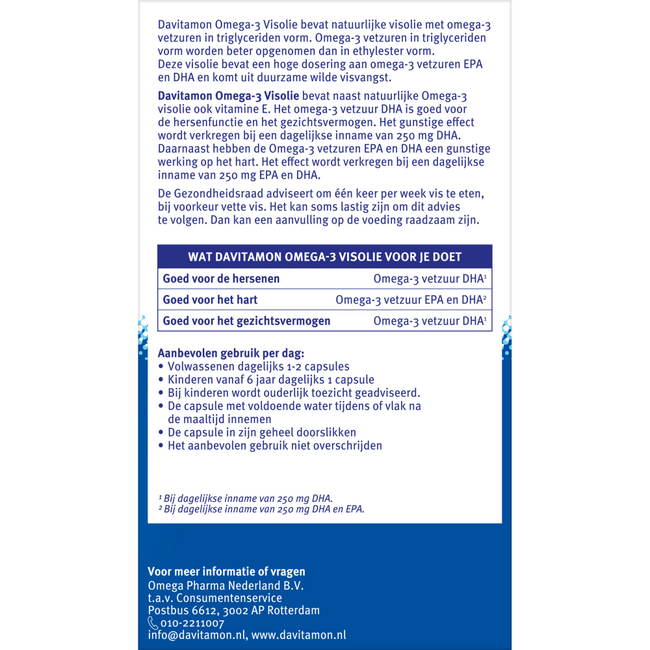 Davitamon Omega 3 Olio di Pesce 60 Capsule