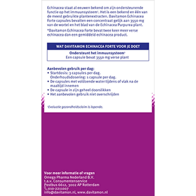 Davitamon Echinacea forte 60 Capsule