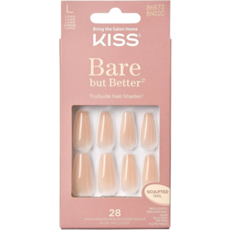 Kiss Zestaw sztucznych paznokci Kiss Bare but Better Nude Drama (1 komplet)