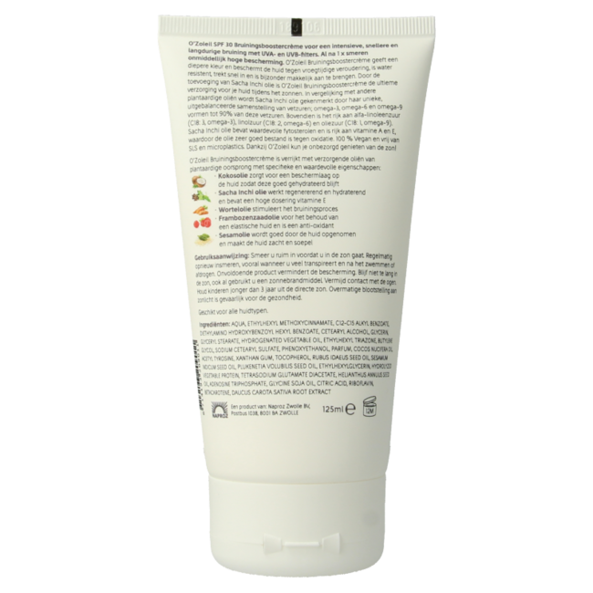 O' Zoleil Tanning Booster cream SPF30 125 Millilitres