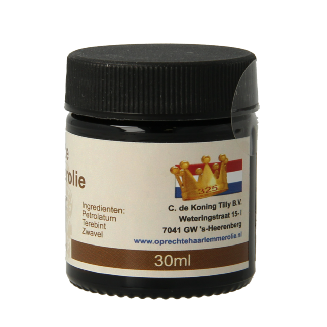 Unguento De Koning Tilly Olio di Haarlem Originale 30 Millilitri