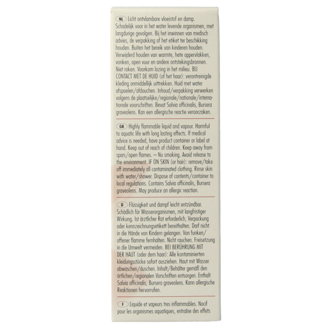 Aromatherapy spray palo santo white sage 100 Milliliter