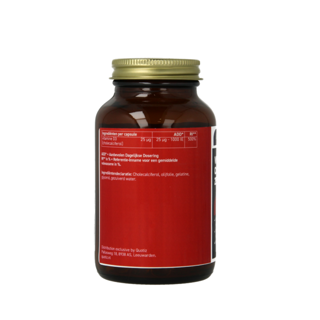 Natürliches Vitamin D3 25mcg 300 Kapseln