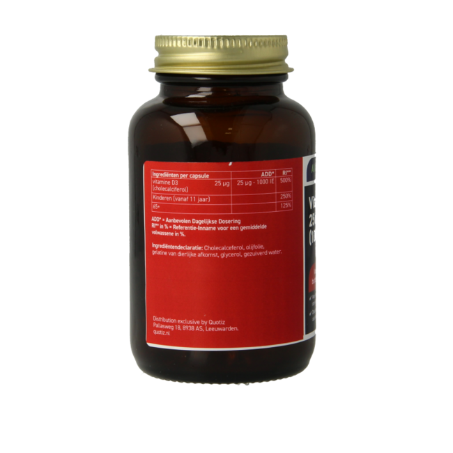 All Natural Vitamin D3 25 mcg 90 Kapseln