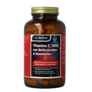 All Natural All-Natural Vitamin C 1000 with Bioflavonoids & Rosehip 200 Tablets