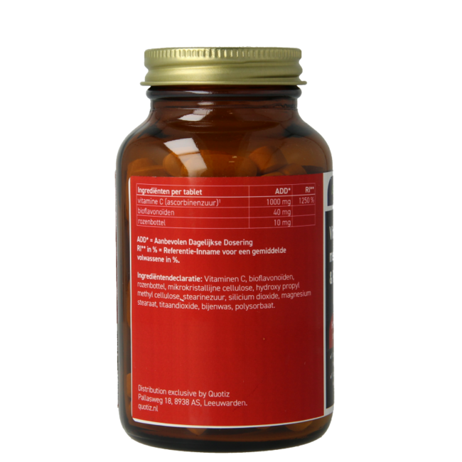 All Natural Vitamine C 1000 met bioflavonoiden & rozenbottel 100 Tabletten