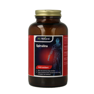 All Natural Spirulina Natural 580 mg 200 Comprimidos