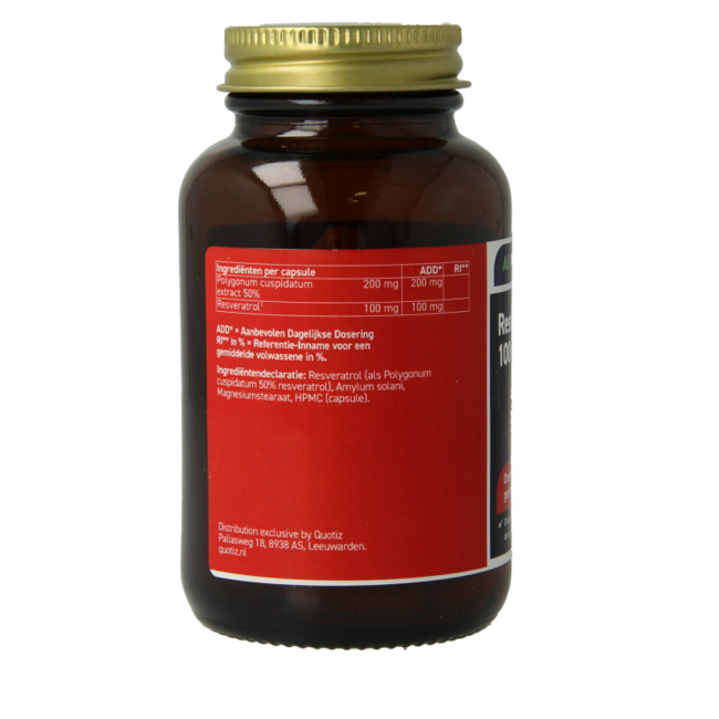 Rein Natürliches Resveratrol 100mg 60 Kapseln