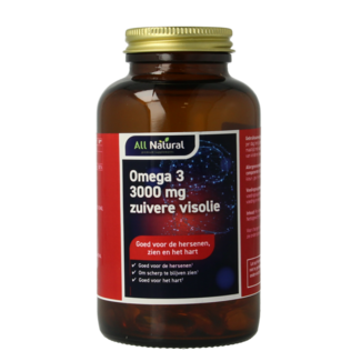 All Natural Omega 3 3000mg zuivere visolie 100 Capsules
