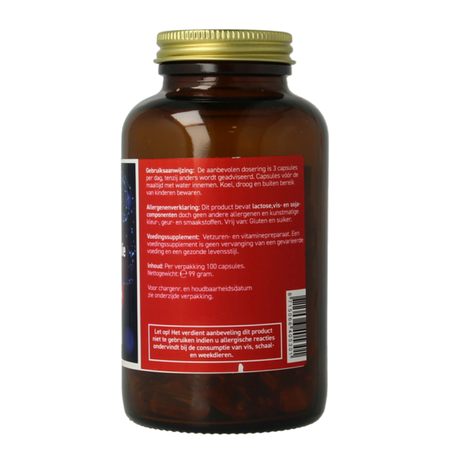 Omega 3 3000mg zuiveres Fischöl 100 Kapseln