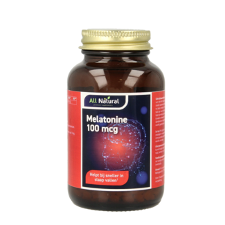 All Natural Melatonina 100mcg Completamente Naturale 500 Compresse