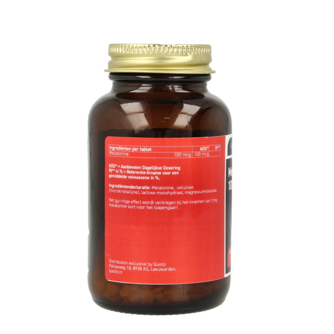 All Natural Melatonin 100 mcg 500 Tabletten