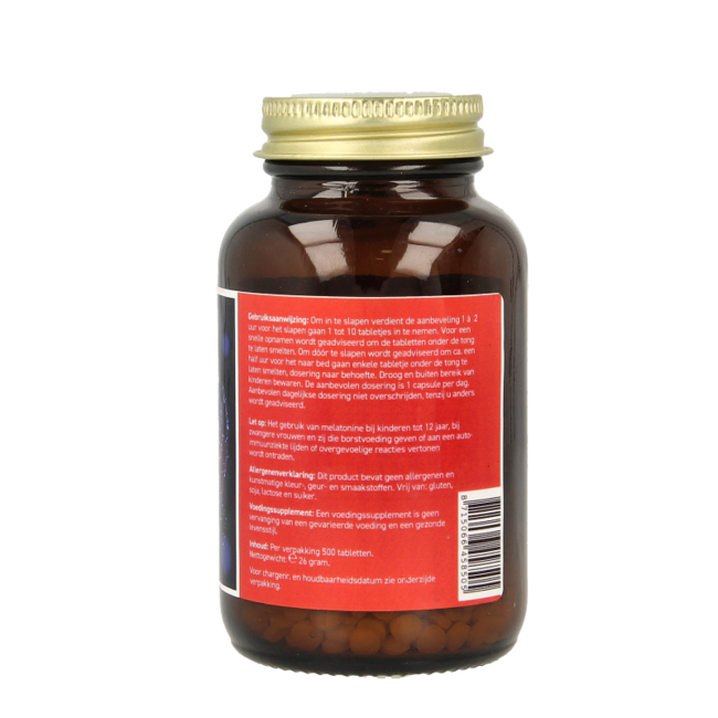 All Natural Melatonina 100mcg 500 comprimidos