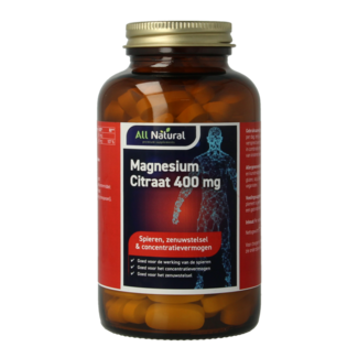 All Natural All Natural Citrato de magnesio 400mg 120 comprimidos