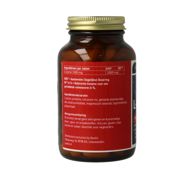 All Natural L-Lysin 2000 mg 100 Tabletten