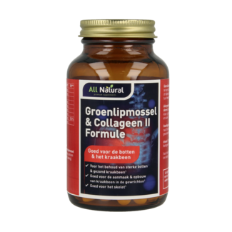 All Natural All Natural Groenlipmossel & collageen II formule 60 Tabletten