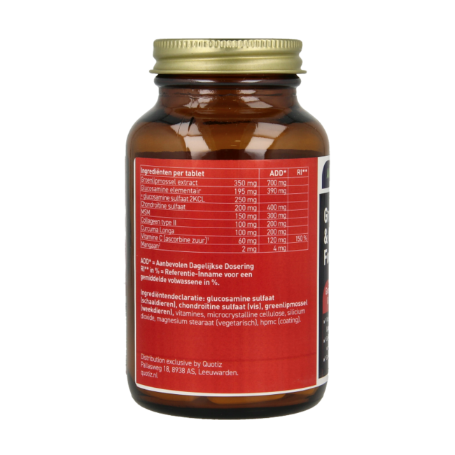 Całkowicie Naturalna Formuła z Małży Zielonej i Kolagenem Typu II, 60 Tabletek