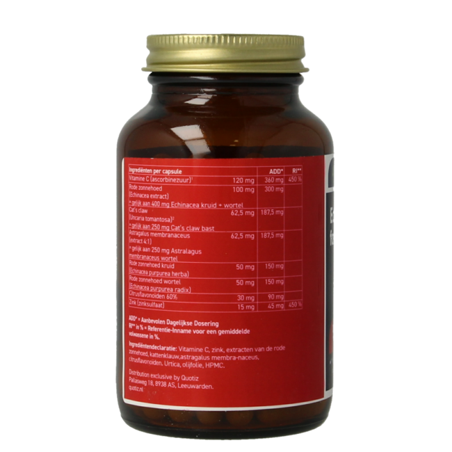 Echinacea forte plus garra de gato 120 cápsulas vegetarianas
