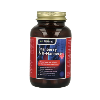 All Natural Canneberge & D-Mannose Entièrement Naturel 60 Capsules