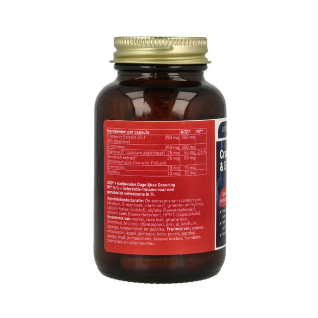 Canneberge & D-Mannose Entièrement Naturel 60 Capsules