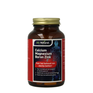 All Natural Calcium Magnesium Bor Zink 90 Tabletten