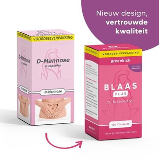 Greenkick D-Mannoza 250 mg Pęcherz Plus 100 Kapsułek