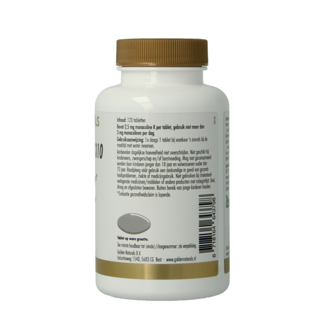 Golden Naturals Rode gist rijst & Q10 120 Tabletten