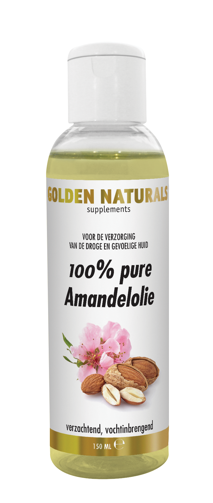 Golden Naturals Amandelolie 100% puur 150 Milliliter