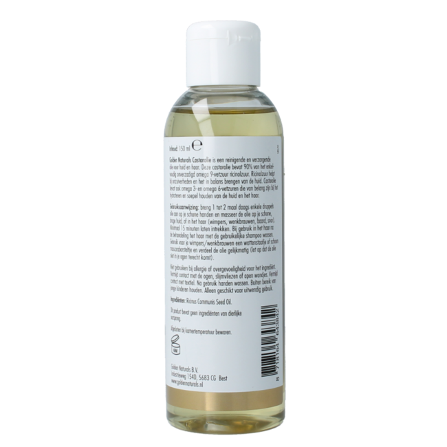 Golden Naturals Olejek Rycynowy 100% czysty 150 Mililitrów