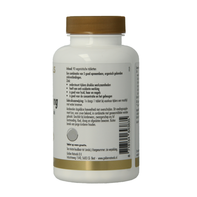 Golden Naturals Multiple zinc 25 mg 90 comprimés
