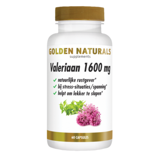 Golden Naturals Valeriana 1600mg 60 Cápsulas