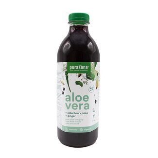 Purasana Purasana Zumo de aloe vera con saúco vegano bio 1 Litro
