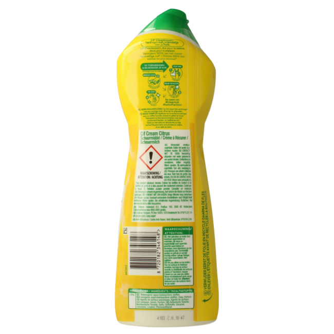 Cif Cream Zitronen Scheuermittel 750 Milliliter