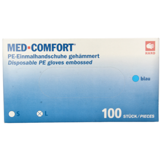 Med Comfort Med Comfort PE-Handschuh, aufgeraut, blau, 100 Stück