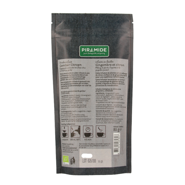 Piramide Imbir i Cytryna bio 80 Gram