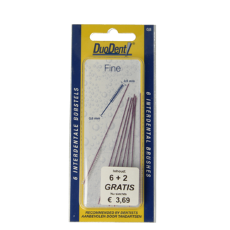 Duodent Duodent Interdental Brushes Fine - 8 Pack