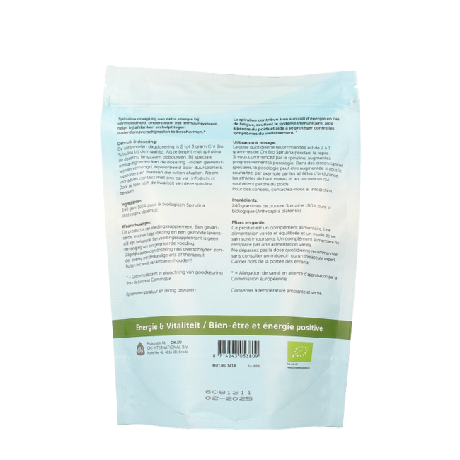 Chi Spirulina powder organic 240 Gram