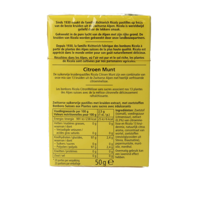 Lemon Mint sugar-free box 50 Gram
