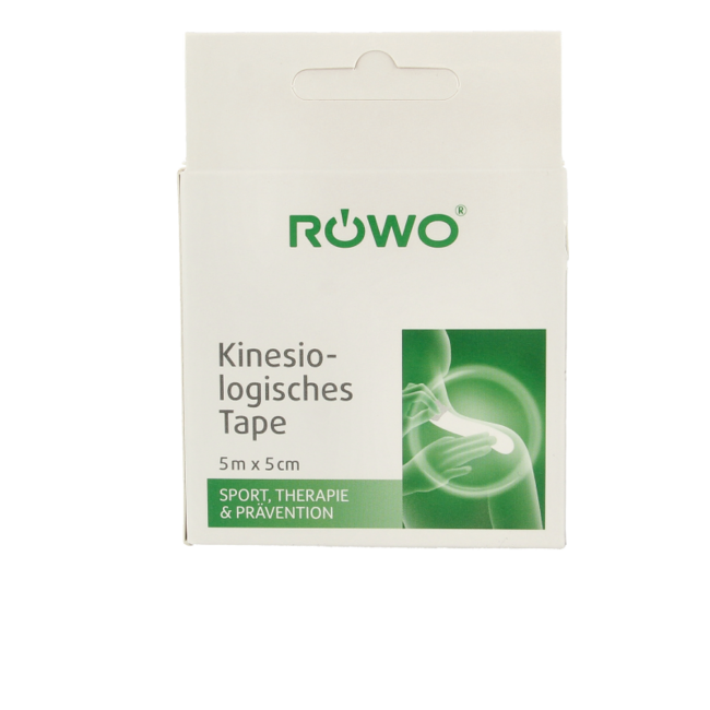 Rowo Kinesiology Tape Black 5cmx5m 1 Roll