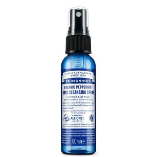 Dr Bronners Dr Bronners Hand spray peppermint 60 Millilitres