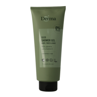 Derma Derma Man shower gel body, face & hair 350 Millilitres