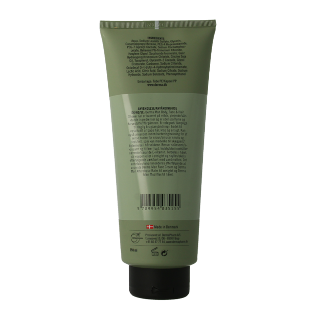 Derma Man shower gel body, face & hair 350 Millilitres