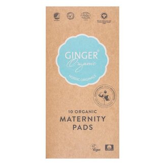 Ginger Organic Maternity Pads 10 Pieces