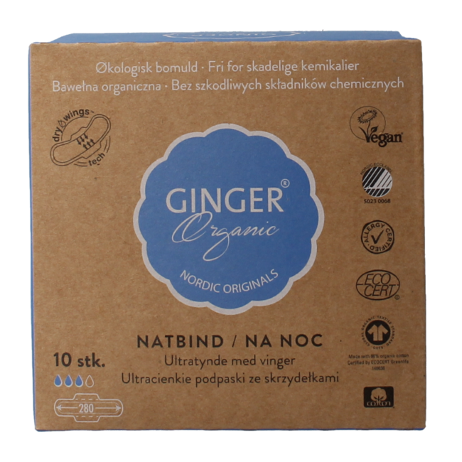 Podpaski nocne ze skrzydełkami 10 sztuk